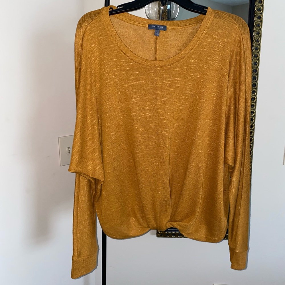 Mustard thin sweat shirt